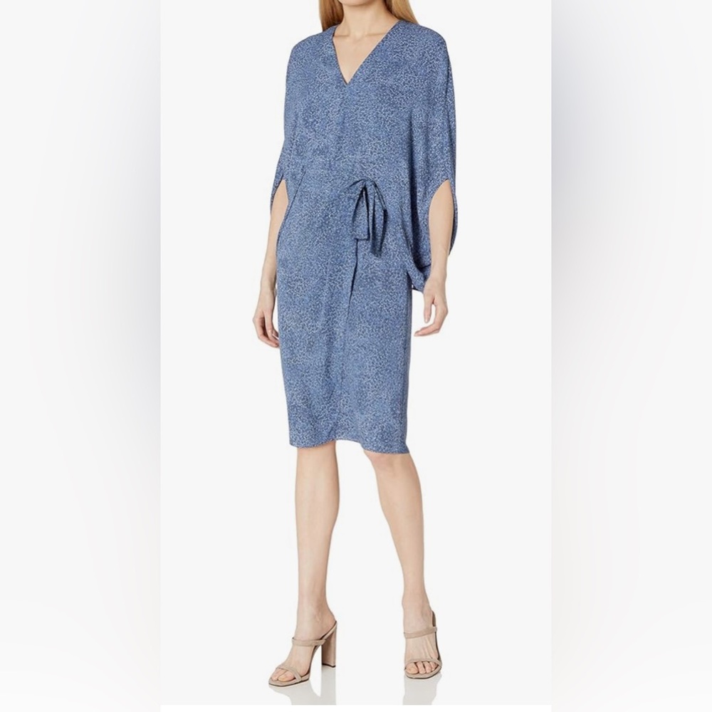 HALSTON Women's Draped Sleeve Dress